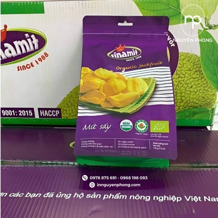 Mẫu thùng carton sóng đựng mít sấy